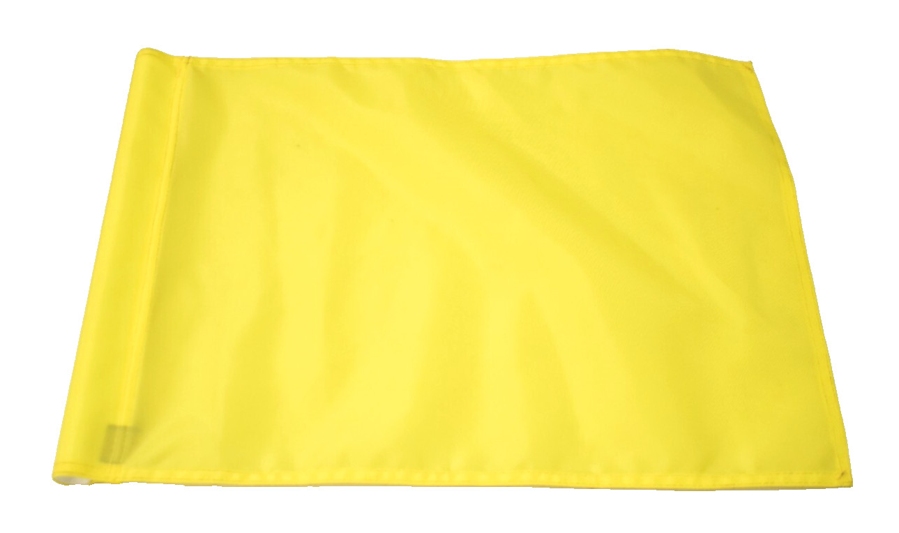Bayco 18" x 26" Solid Color Range Flag Yellow 400 Denier Solarmax Tube Lock