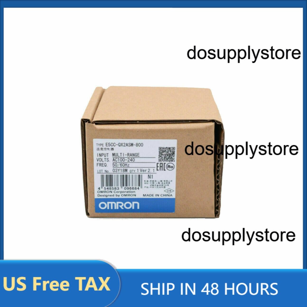 New in box Omron E5CC-QX2ASM-800 Temperature Controller 100-240VAC E5CCQX2ASM800
