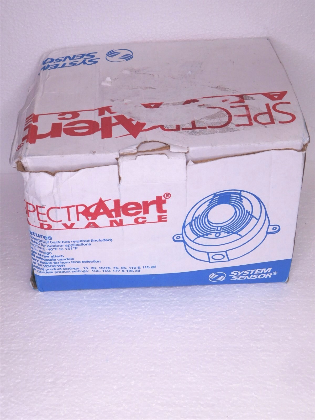 SPECTRA ALERT ADVANCE SYSTEM SENSOR SCRK STROBE RED (S10)