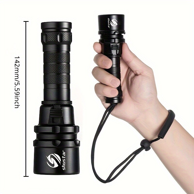 200000LM LED Diving Flashlight Torch 200M Underwater Scuba Lantern Light US