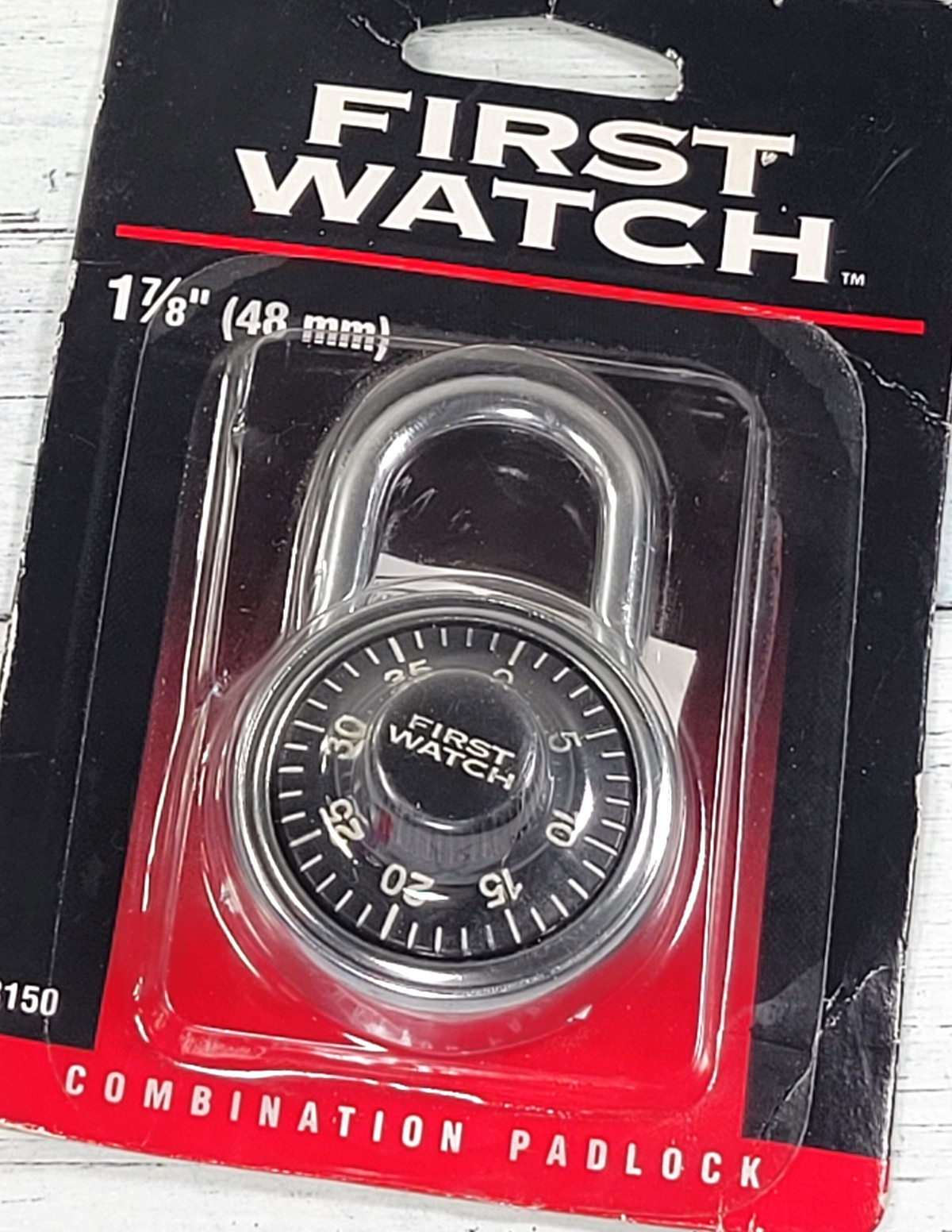 FIRST WATCH 1-7/8 in Combination Padlock 3150 Black