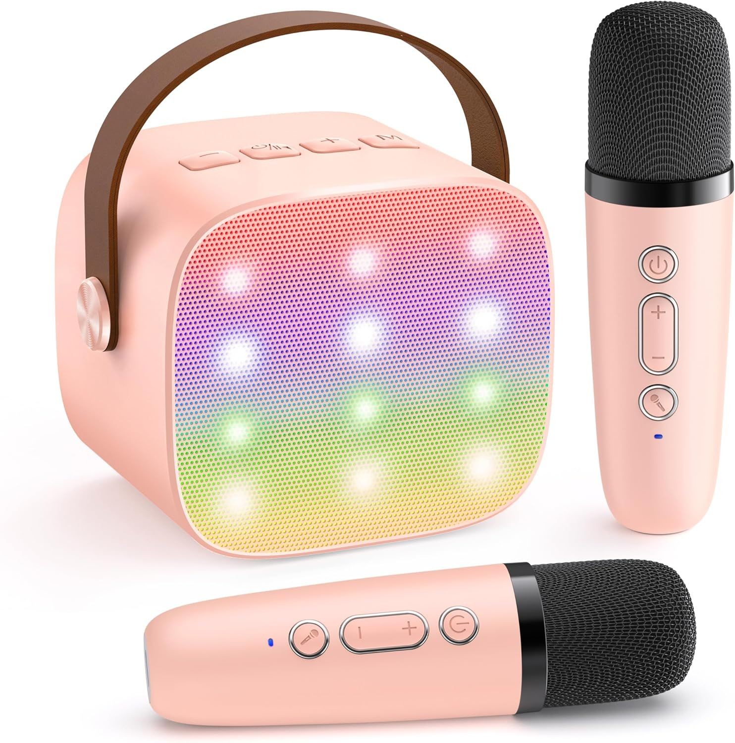 Girl's Party Wireless Karaoke Microphone & Speaker Toy Bluetooth w/ iPhone iPad