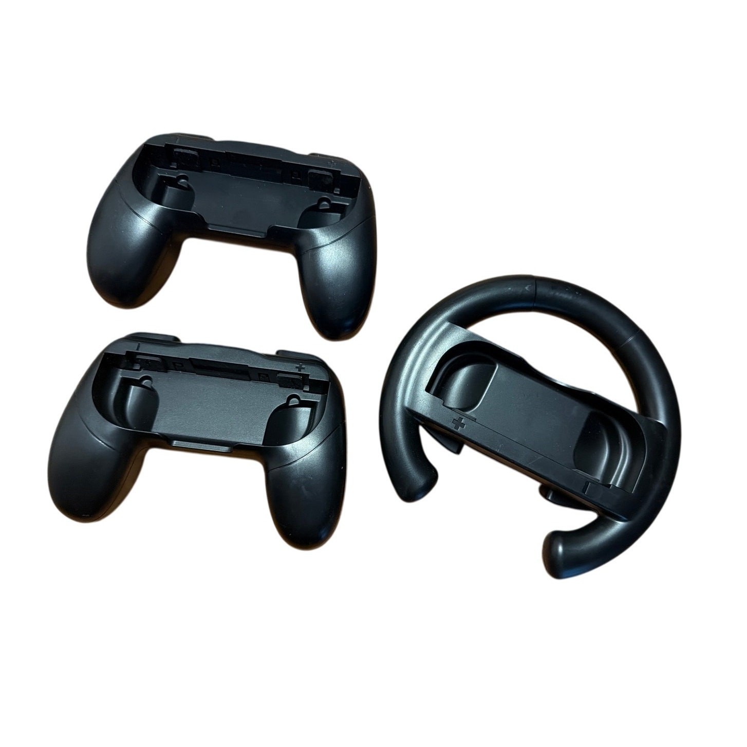 Steering Wheel Set of 2 and Controller Holder for Nintendo Switch 2 Joy Cons