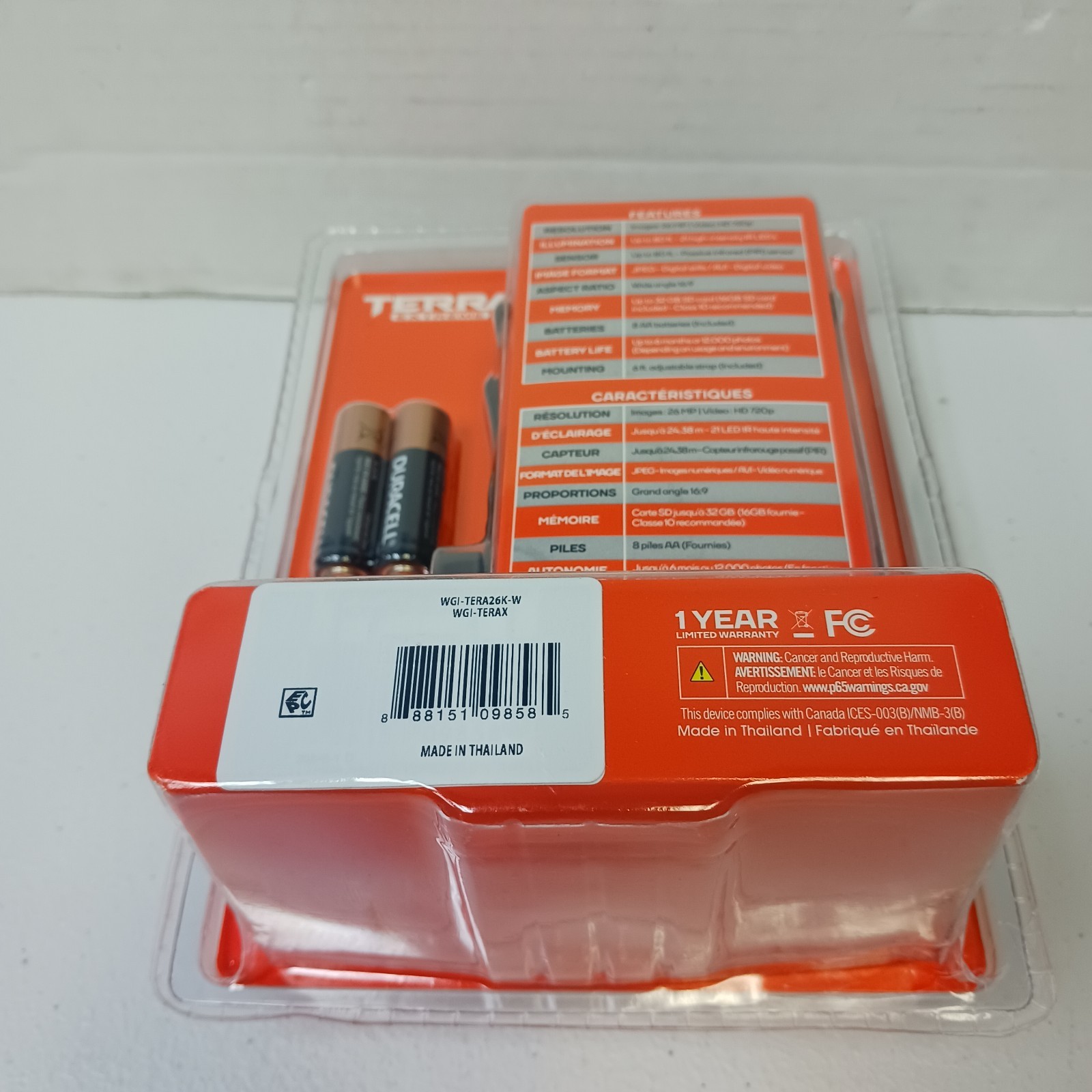 Wildgame Innovations TERRA Extreme Bundle Pack 26MP SD Card Batteries 80' Detect