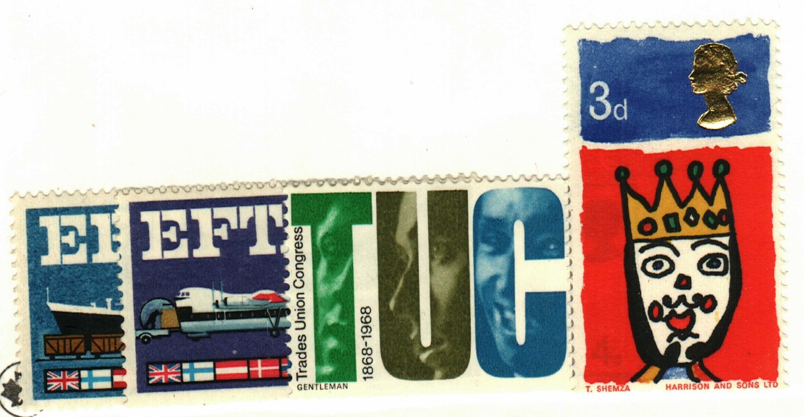 Great Britain #478, 480-1, 564 MNH