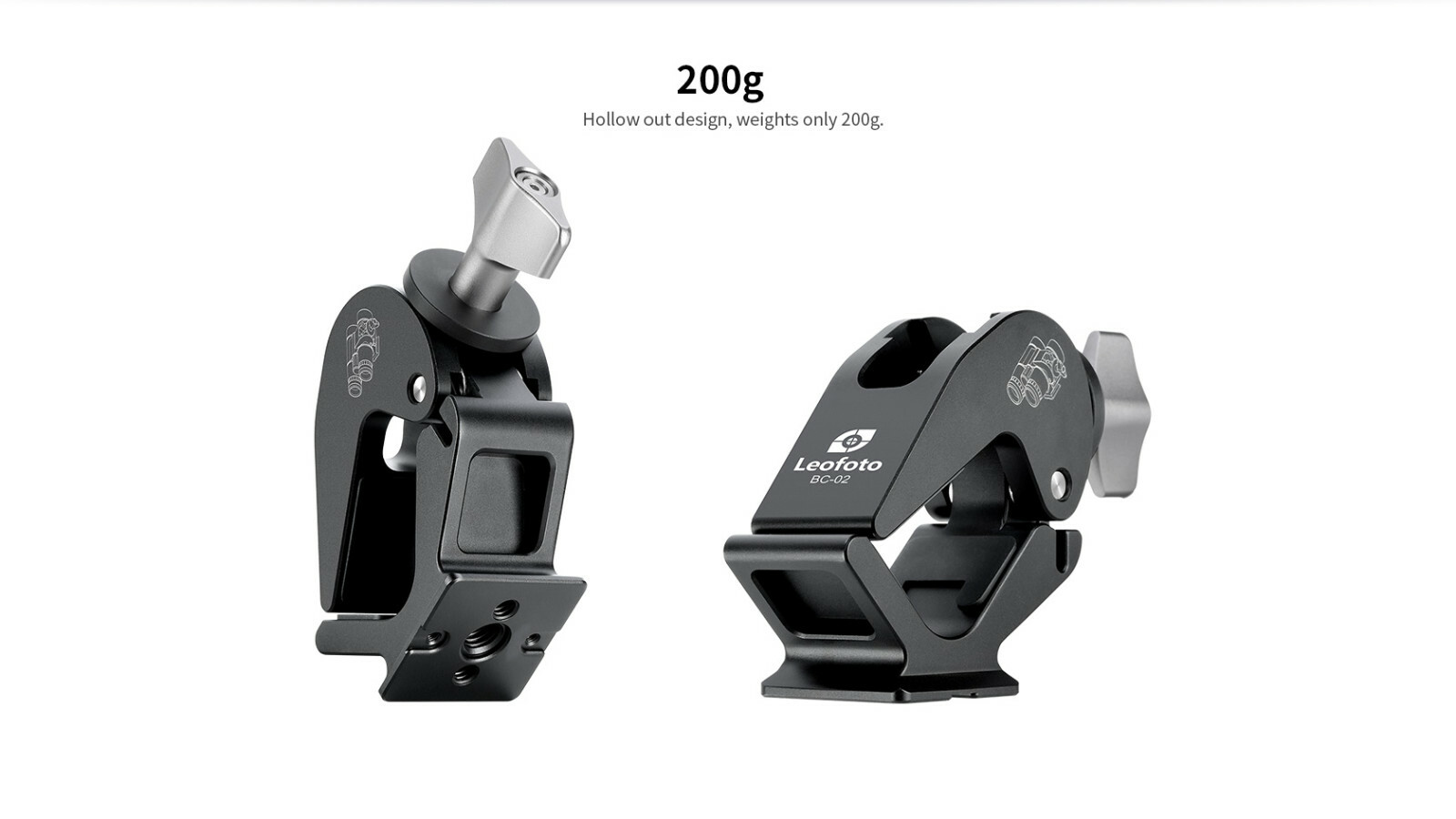 【Leofoto USA】Leofoto BC-02 Binocular Adapter/ARCA Dovetail For Diameter 28-60mm