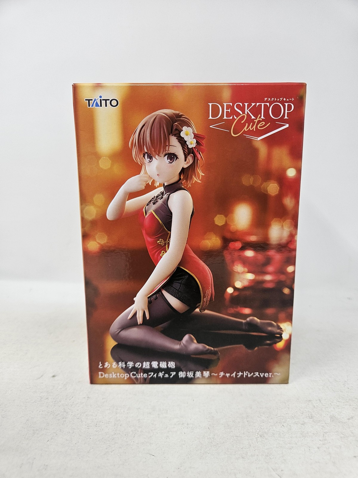 Taito Desktop Cute Railgun Mikoto Misaka China Dress Ver Anime Figure New Boxed