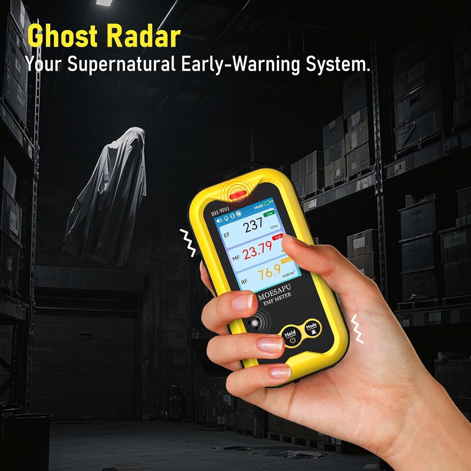 EMF Detector, 3-in-1 Portable Electromagnetic Field Radiation Detector, Elect...