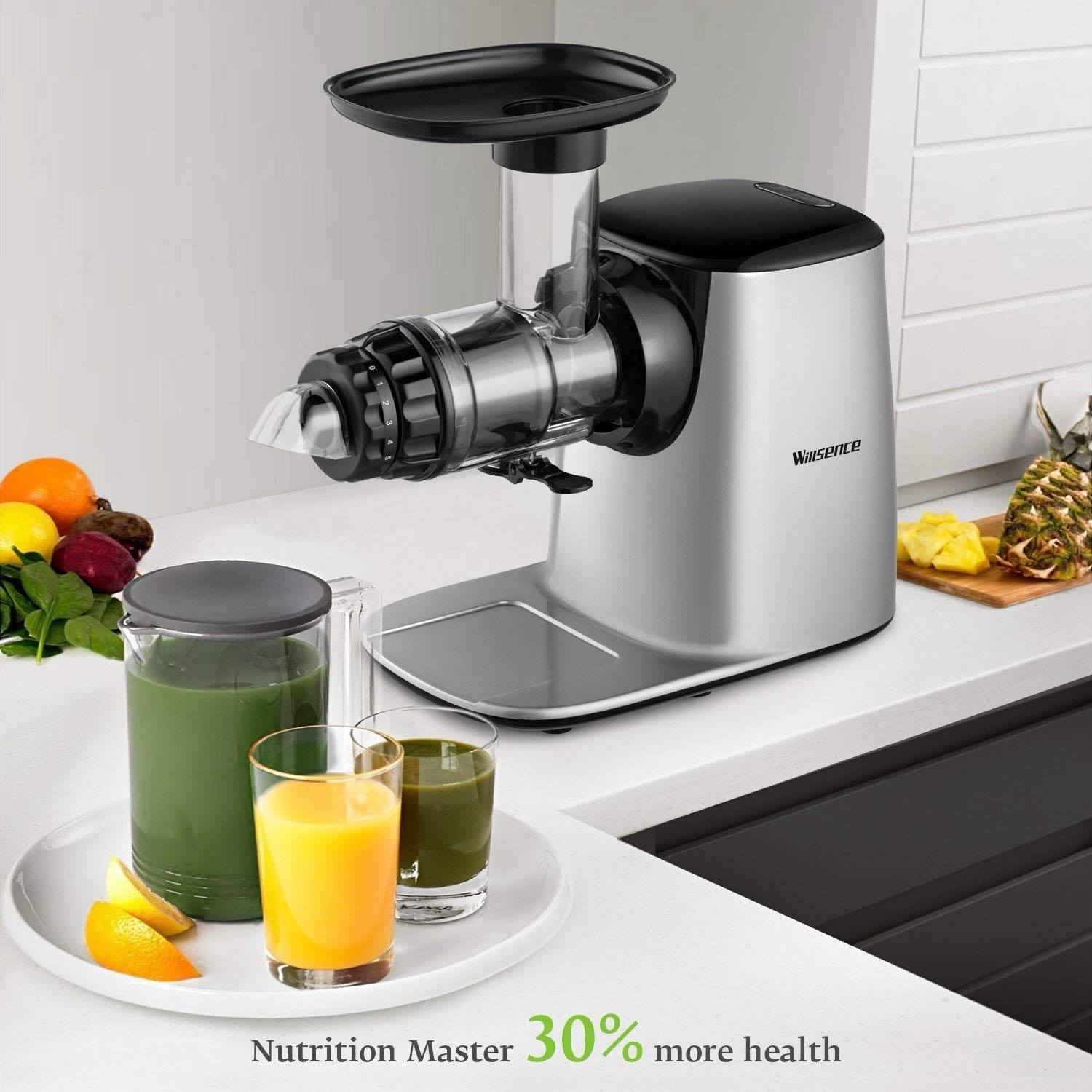 Willsence Slow Masticating Juicer Extractor with 5 Mode Adjustment