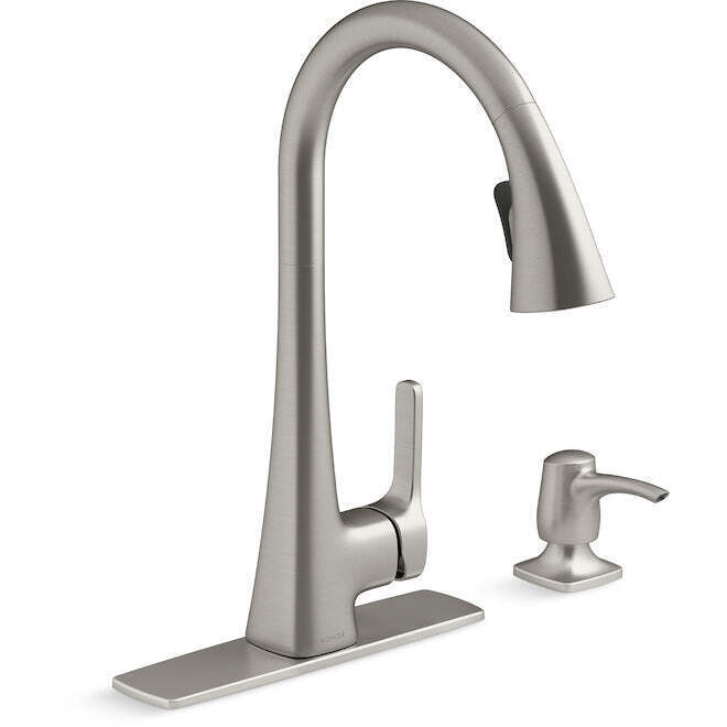 KOHLER Maxton Touchless Kitchen Faucet Pull-Down Vibrant Stainless R26281-SD-VS