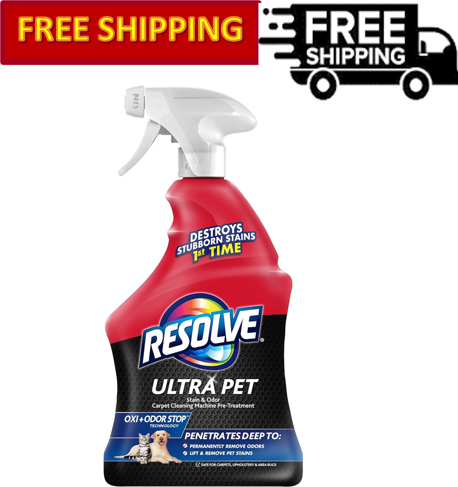 Resolve Ultra Pet Odor and Stain Remover Spray, Carpet Cleaner, 32oz