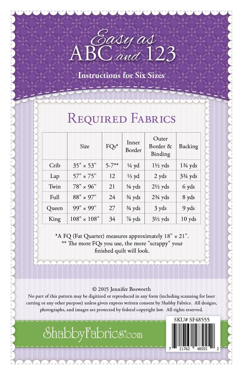 Easy As ABC Quilt Pattern