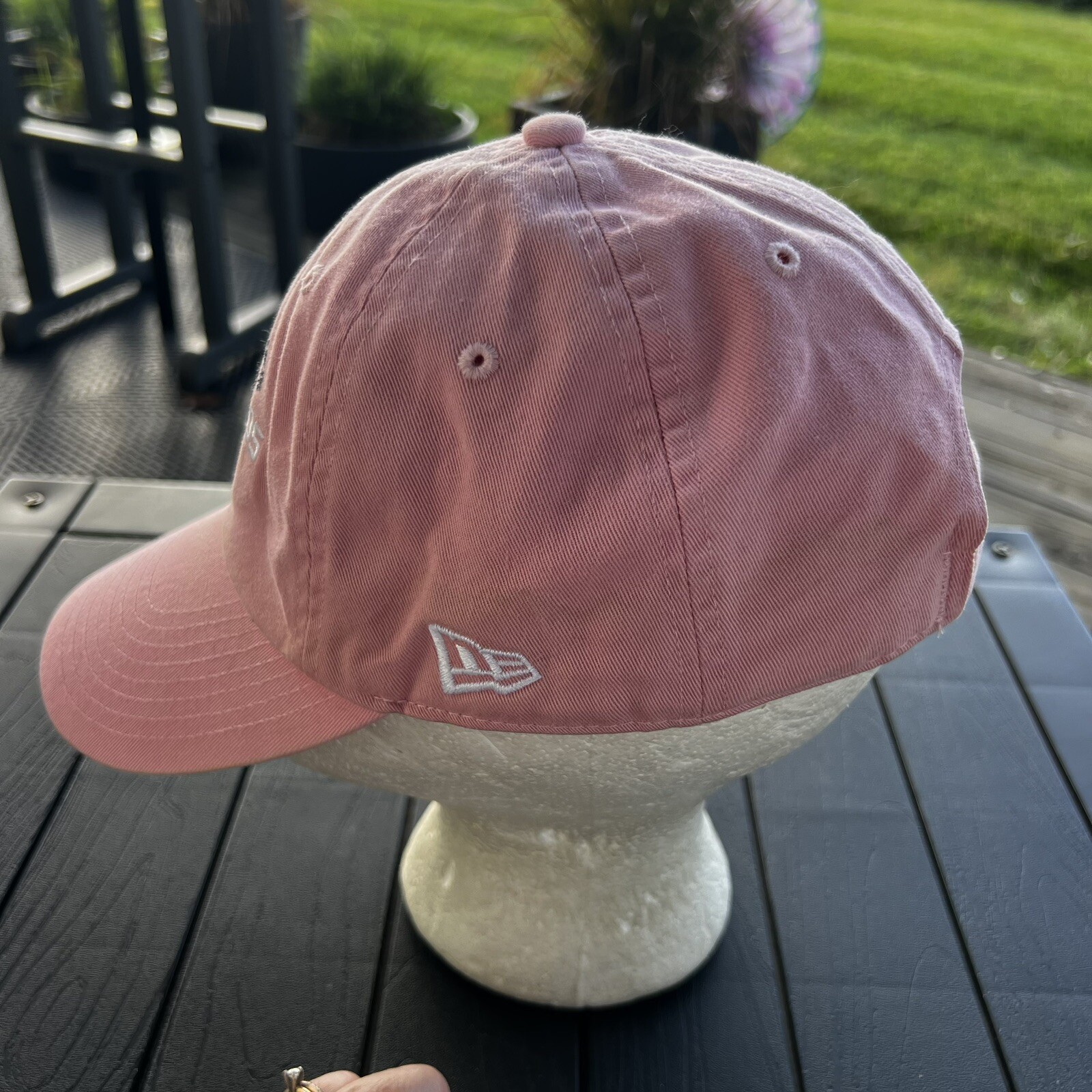 World Series SOX Pink New Era Womens Hat Cap White Accents Strap Buckle Cotton