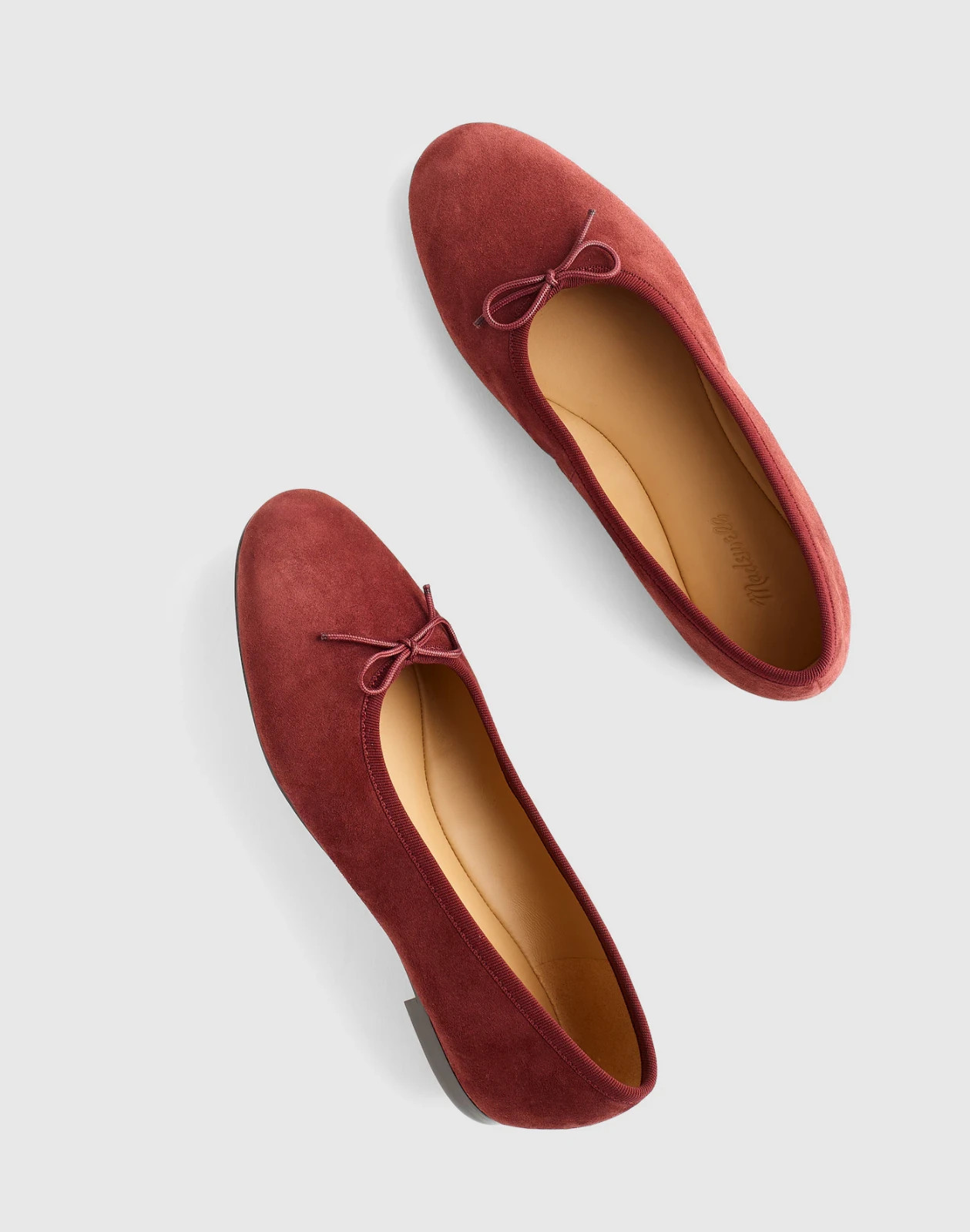 Madewell The April Ballet Flat in Dark Merlot, Size 6.5