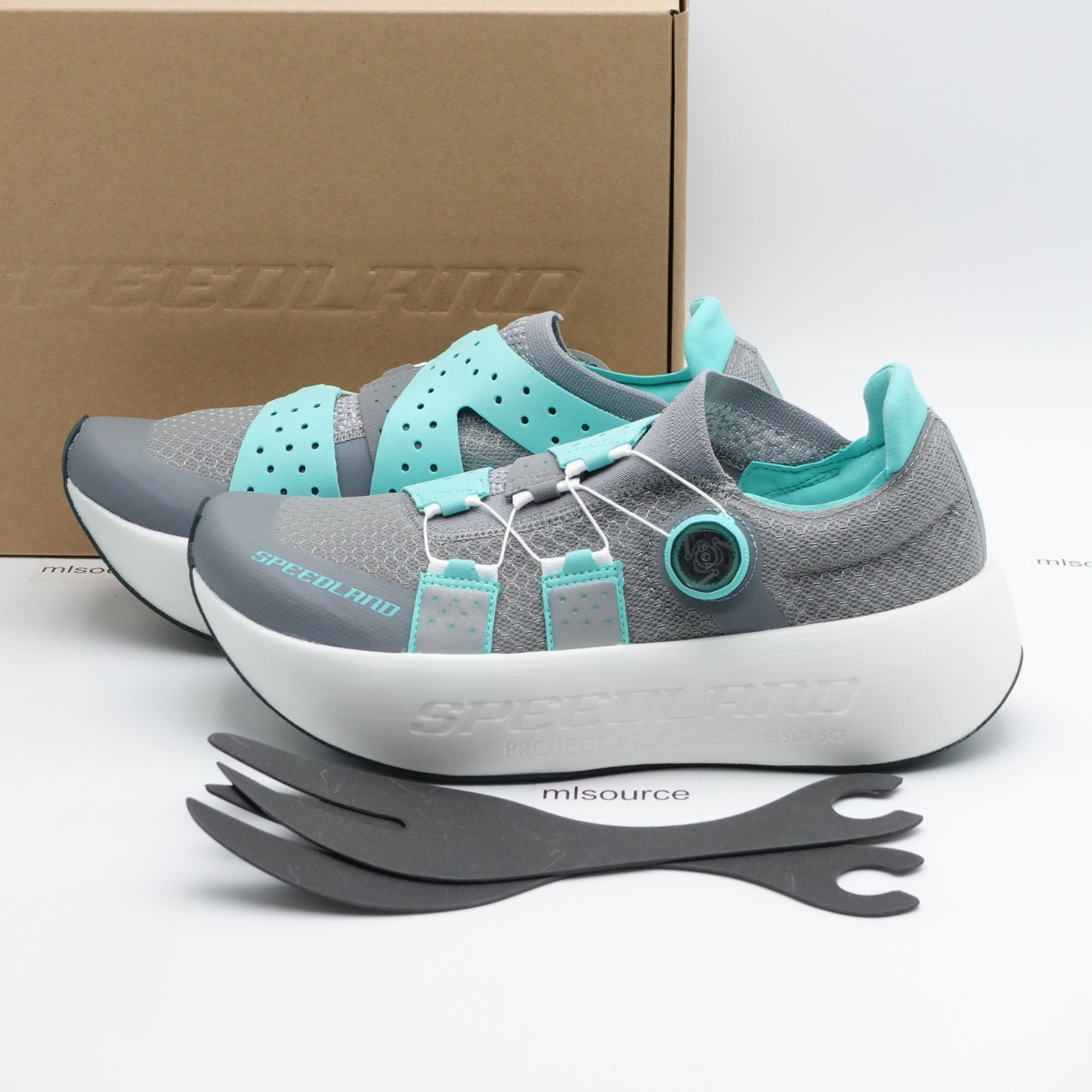 Speedland RX:FPY Men's Hyper Performance Running Shoe RX-FPY-011 Grey/Green BOA