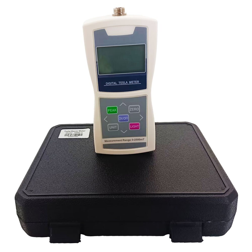 Handheld Gauss Meter Tesla Meter Digital Magnetic Field Tester Meter 0-2500mT