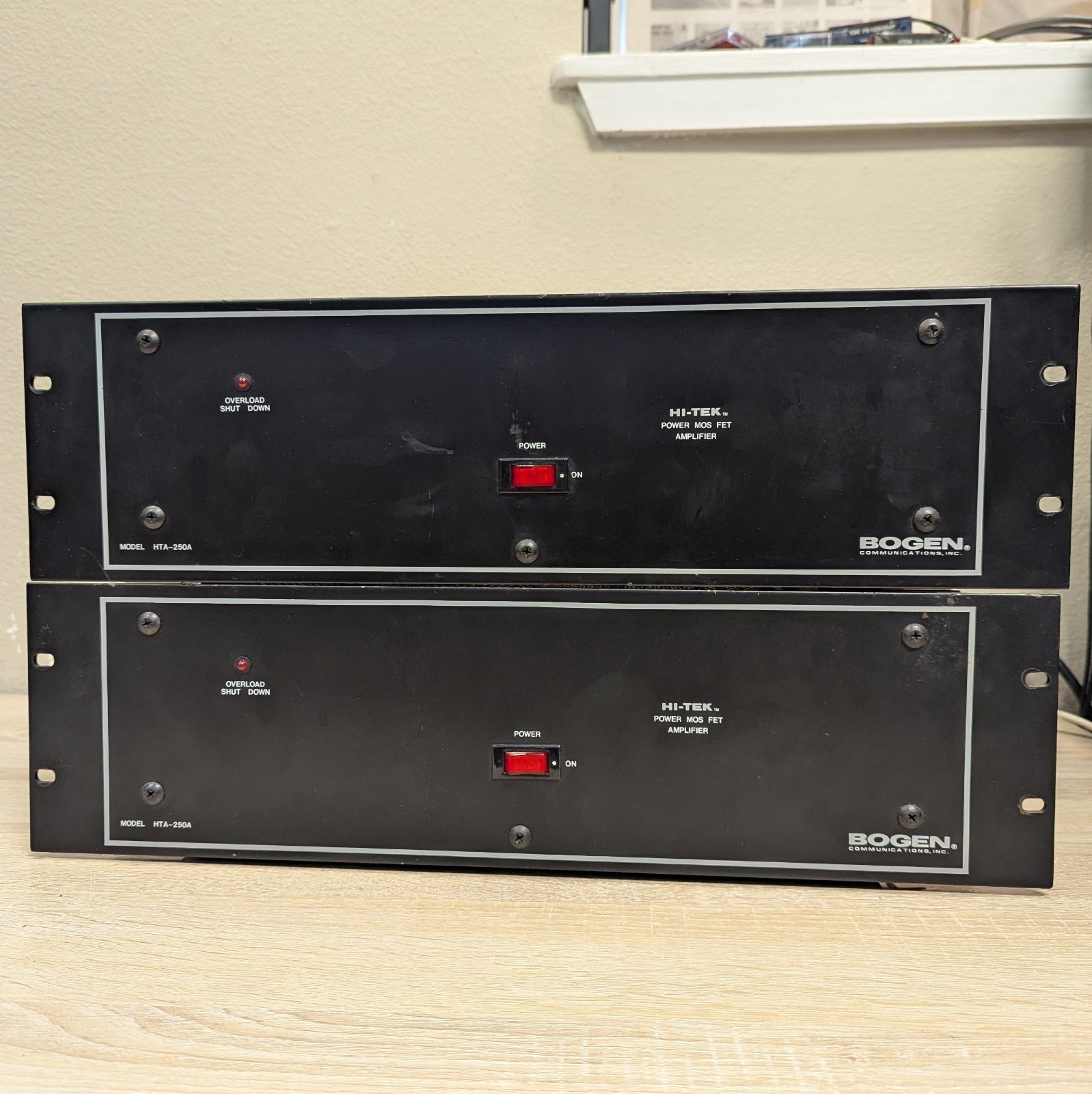 Bogen HTA-250A Power Amplifier, 250W, 70V/25V Used WORKS