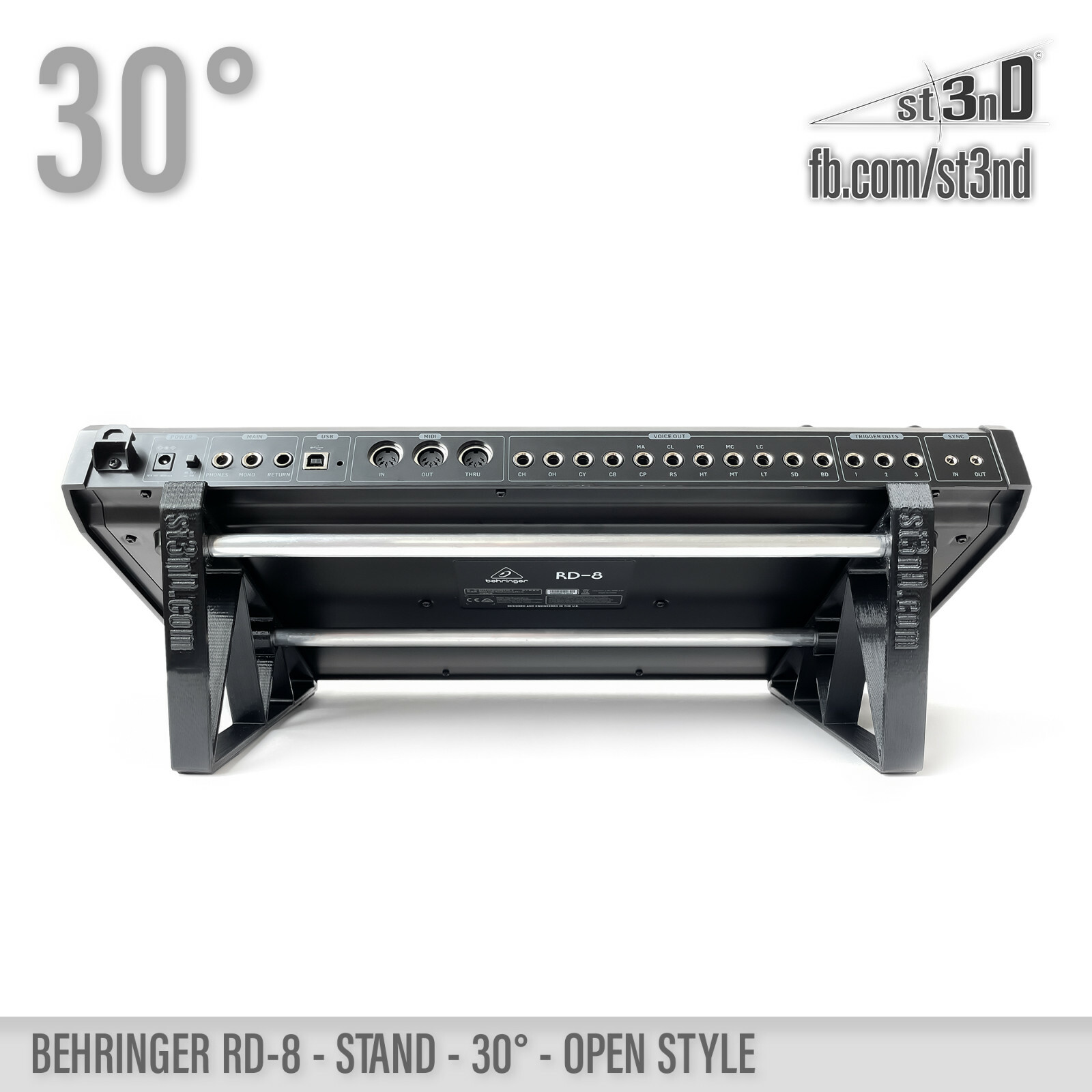 STAND for BEHRINGER RD-8 / RD-9 - 30° - Open Style