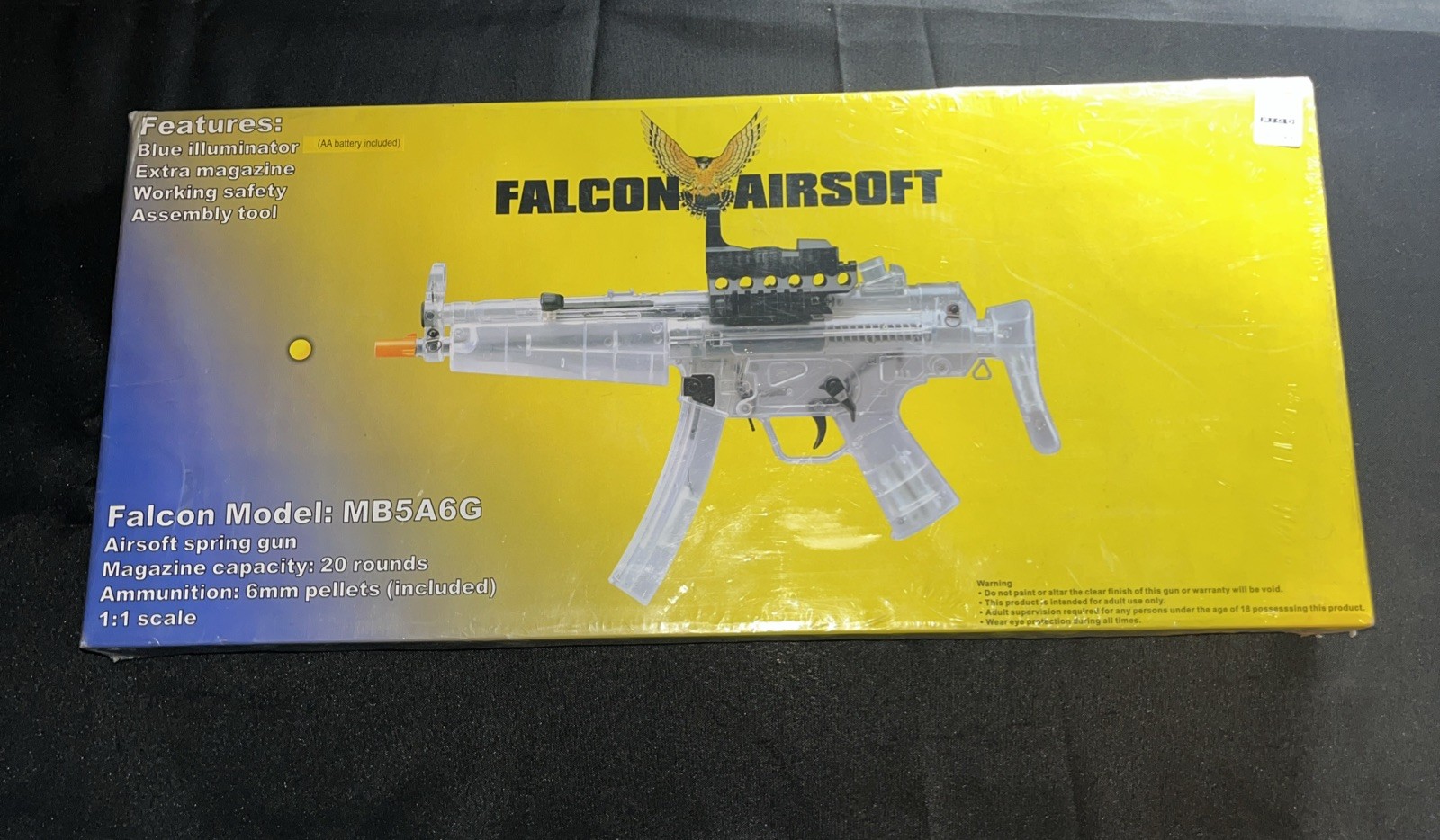 Falcon Airsoft Gun Rifle MB5A7A With battery operated Scope And Stock New In box
