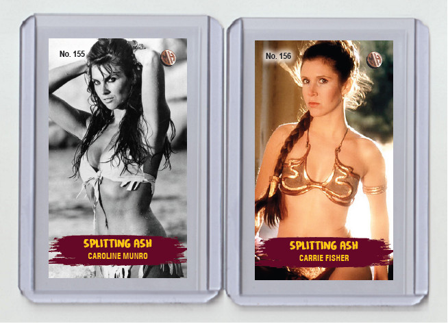 Carrie Fisher rare MH Splitting Ash #'d 2/3 Tobacco card no. 156