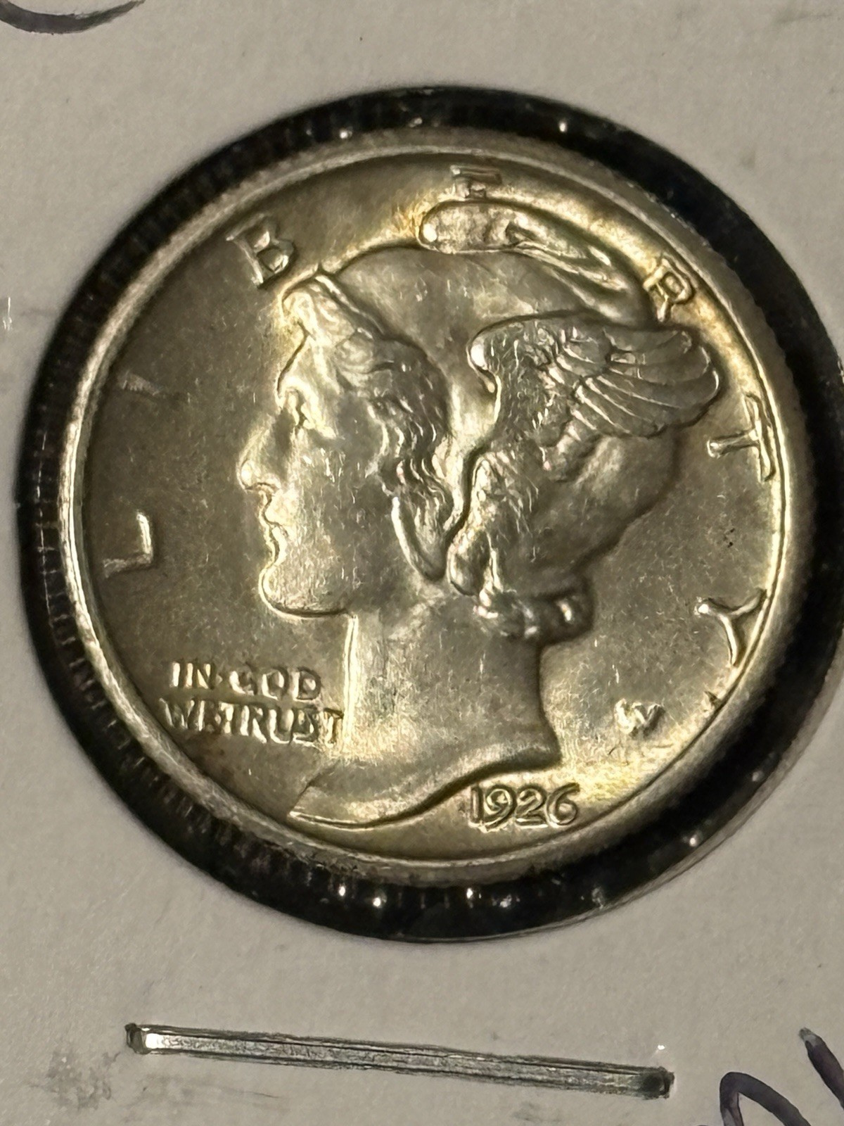 1926 Mercury Dime     FULL BANDS