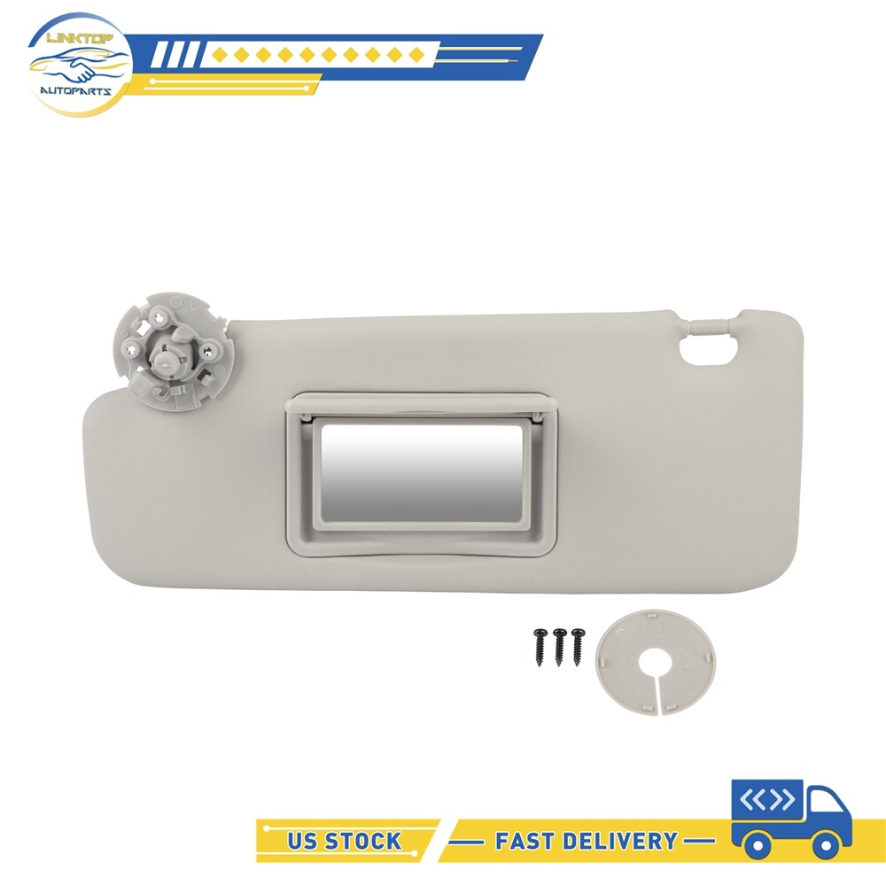 Fit for 2016-2017 Chevrolet Cruze Left Driver Side Sun Visor with Mirror Gray