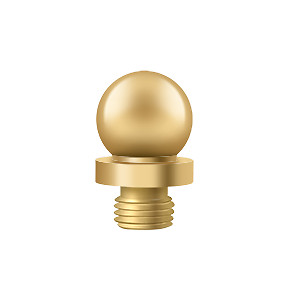 1/2" Diameter Decorative Ball Tip Finial For Deltana Hinge Lifetime Polished Br
