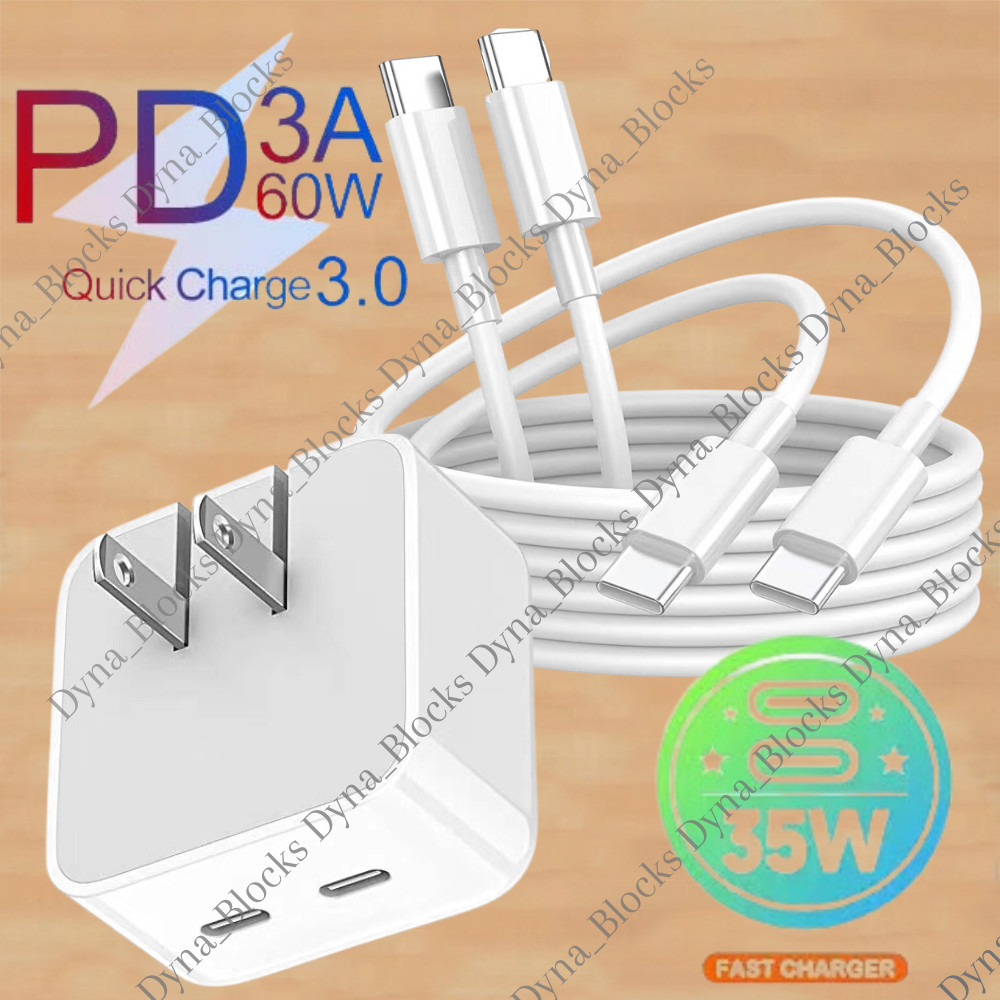 35W USB C Fast Charger PD USB C To C Cable Type C Power Adapter For iPad Pro/Air
