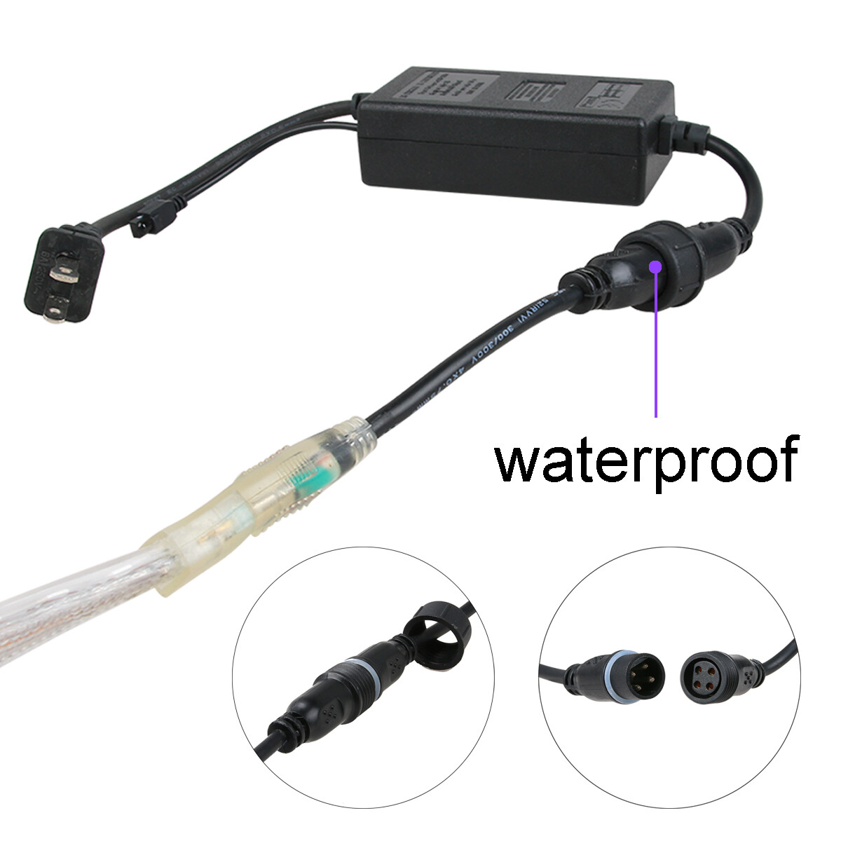LED Strip Rope Light Waterproof Multi Color Changing Lights Flexible With Remote