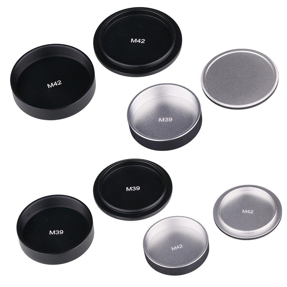 Metal Body Cover & Rear Lens Cap Set for M39 Ltm Lsm Leica 39mm M42 Screw mount