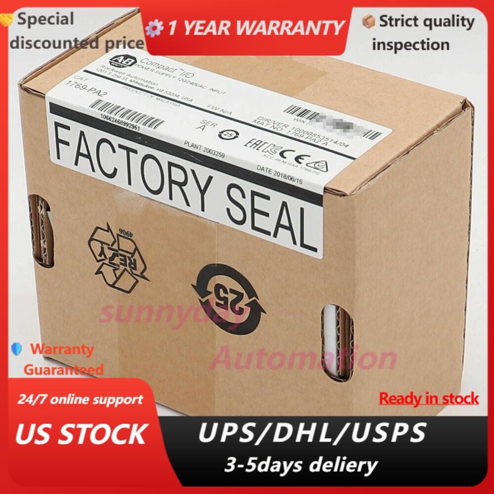 New Factory Sealed AB 1769-PA2 SER A CompactLogix AC Power Supply US US Free Tax