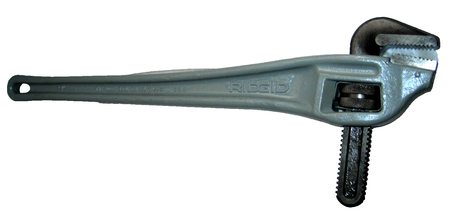 1 Ridgid 24" Heavy Duty Aluminum Right Angle Pipe Wrench