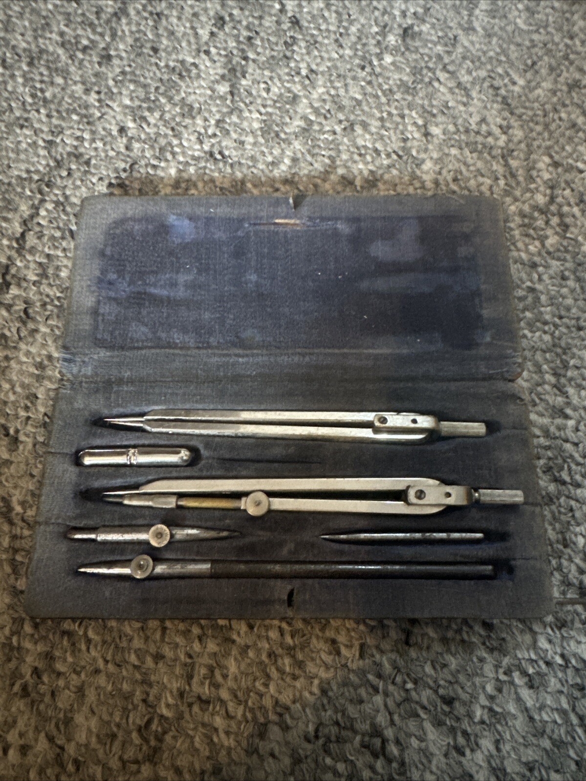 Antique German  Boxed Draughtmans Set
