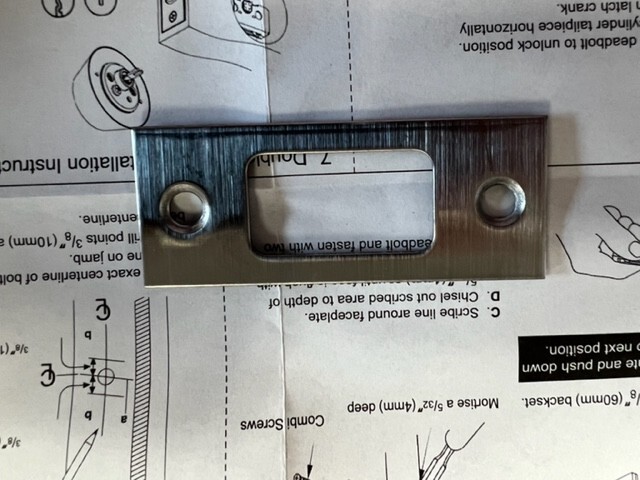 LOCKSMITH SMR-S1160C-US26D SINGLE CYLINDER DEADBOLT SCHLAGE SC4 6 PIN