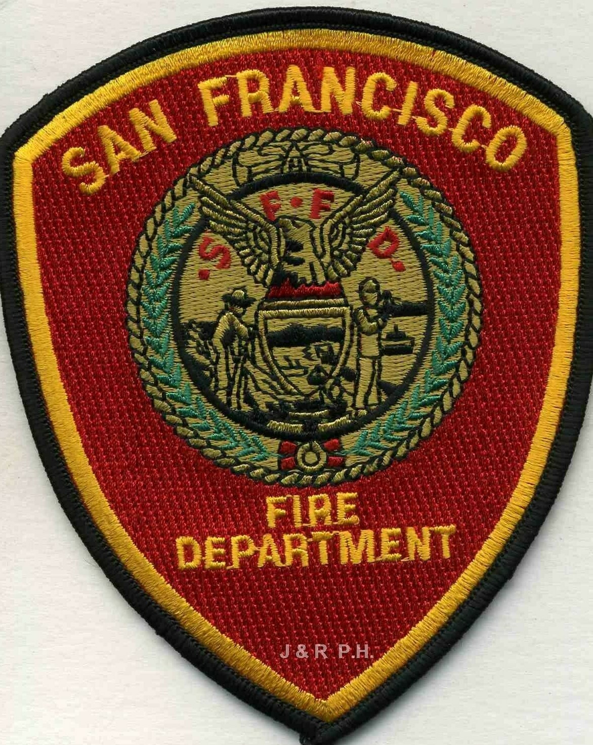 San Francisco Fire Dept., California  (4" x 4.75" size)  fire patch