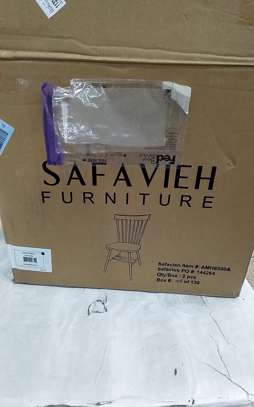 Safavieh PARKER SPINDEL SIDE CHAIR, Reduced Price 2172733580 AMH8500A