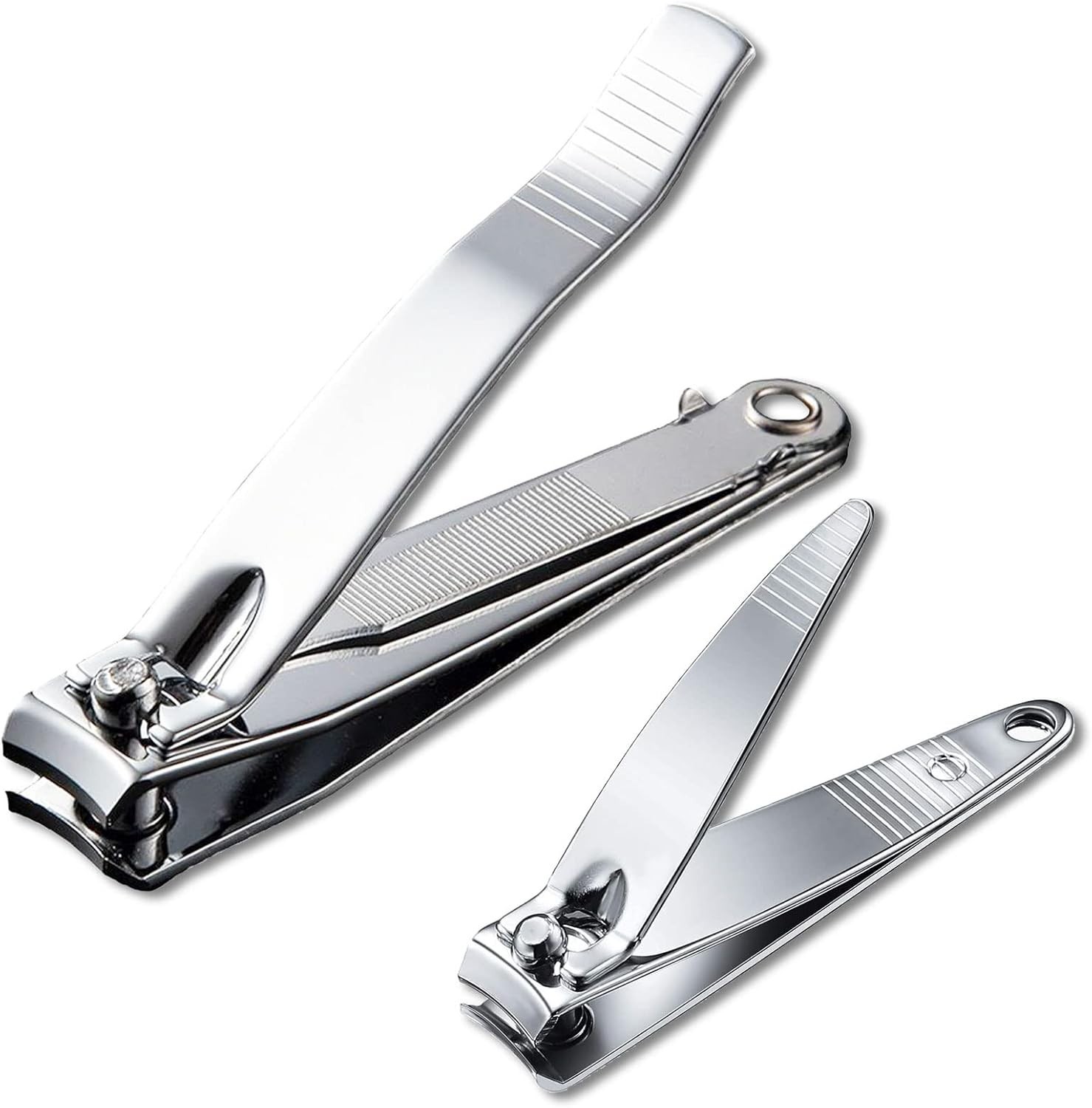 2PCS Nail Clippers Set for Men Women, Durable Sharp Fingernail Clipper and Toena