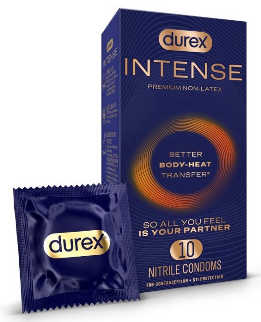 Durex Intense Nitrile Condoms Latex-Free Lubricated 3-pack, Lot Of 3(9 Total)