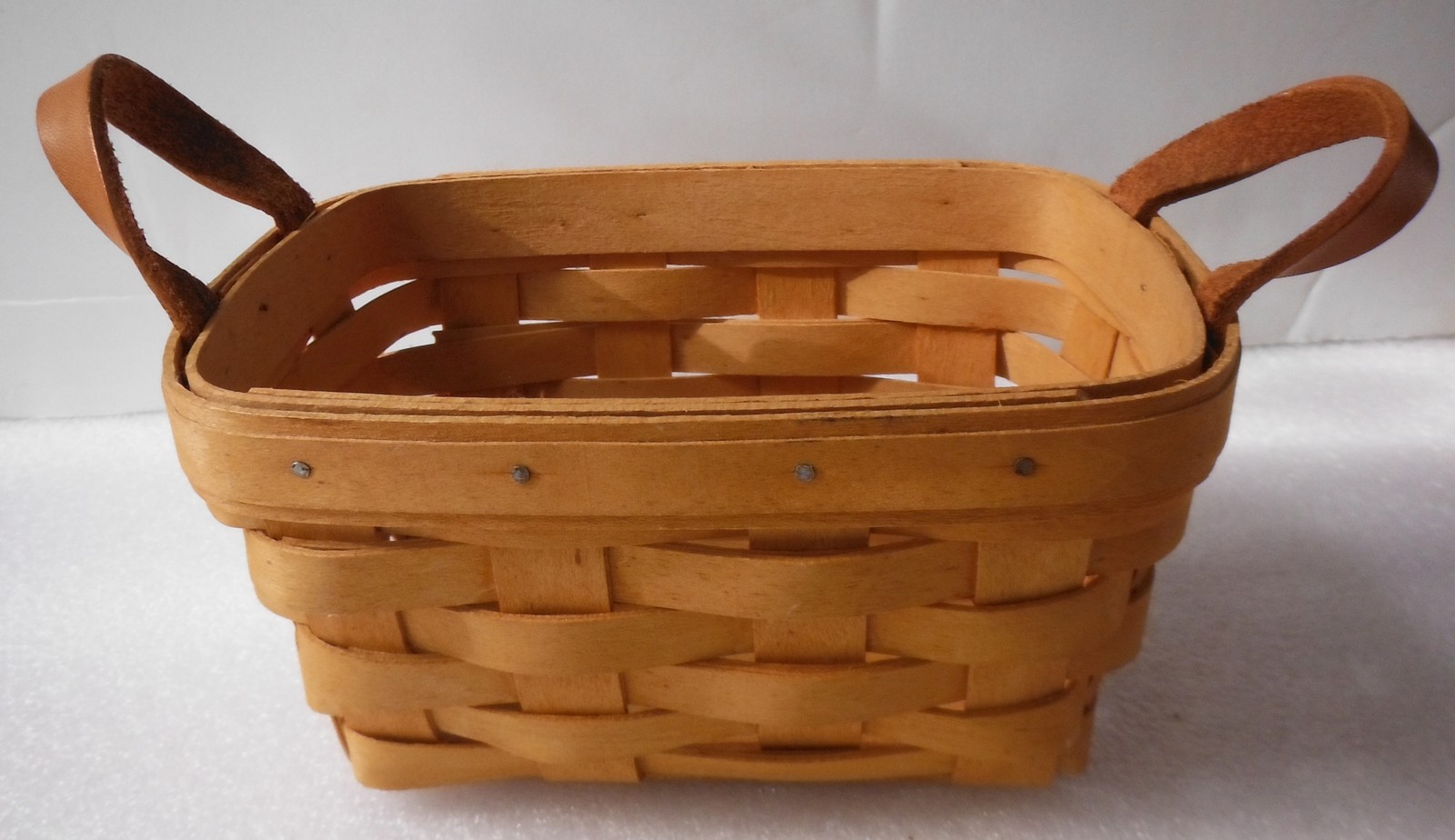 LONGABERGER small Basket leather handles 1999