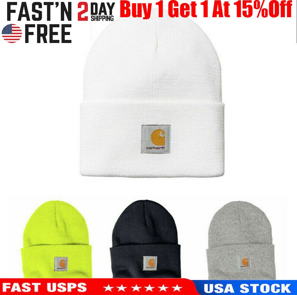 Unisex Acrylic Watch Hat Beanie Winter Knit Cap Authentic A18 Mens Lady