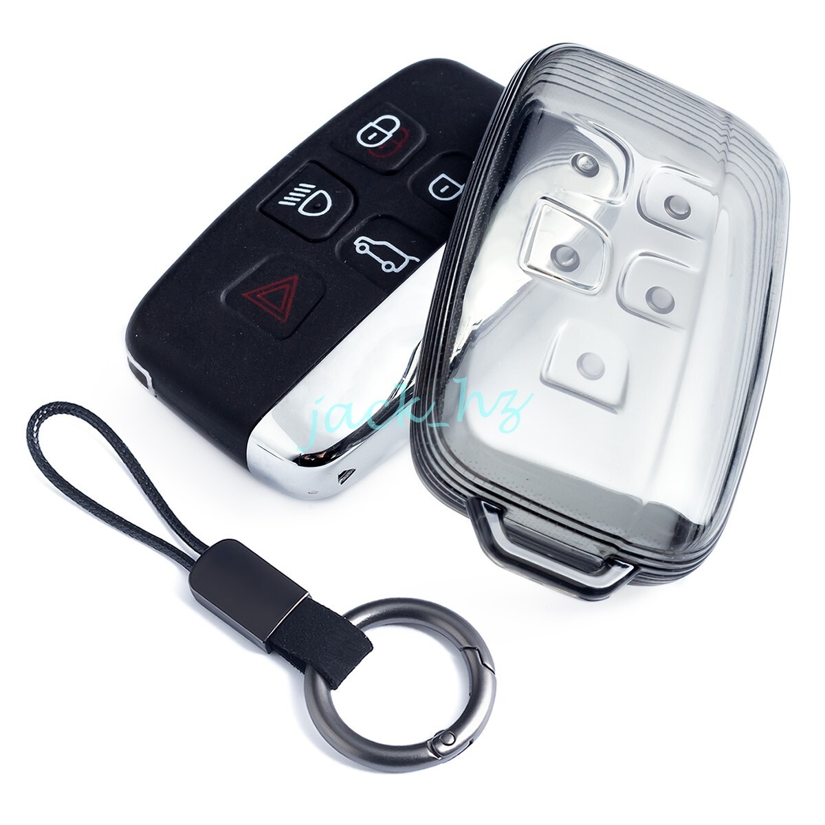 For Jaguar Land Rover Soft Thin Car Key Fob Cover Keychain Case Accessories