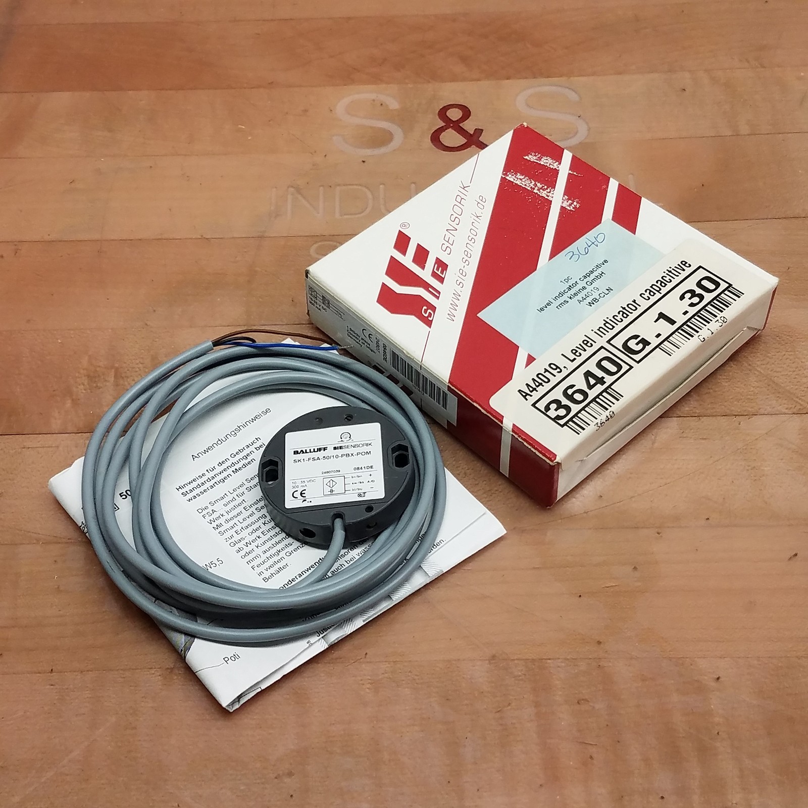 Balluff SK1-FSA-50/10-PBX-POM Sensor, 10-35VDC, 300mA - NEW