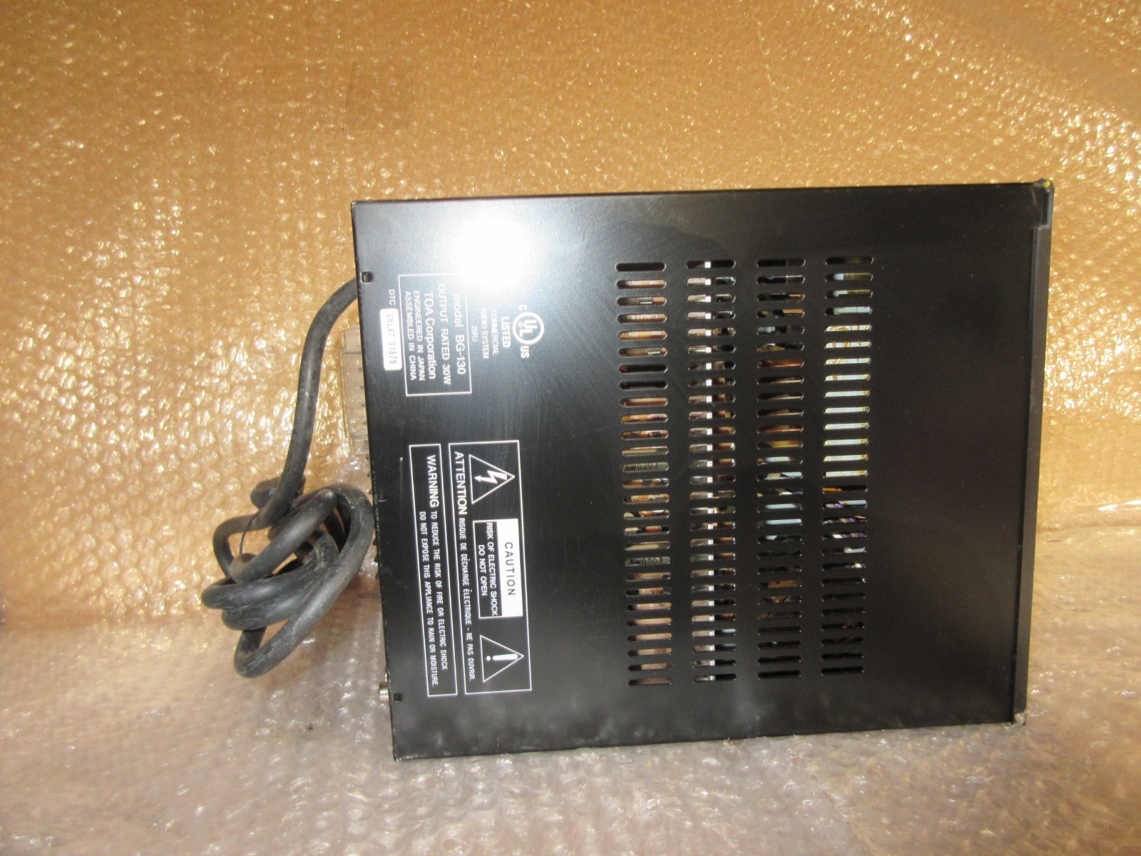 TOA BG-130 Mixer Integrated Amplifier