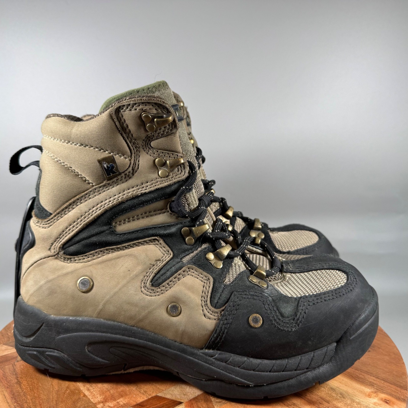 Korkers Sportsman Series Mens Wading Boots Tan Black Felt Sole Size 9 US 8 UK