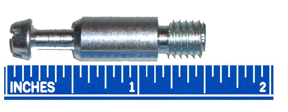 8mm x 28.5mm (38mm Overall) Dowel Pin for 35mm Cam Disc Lock Connectors ( 2 PK)