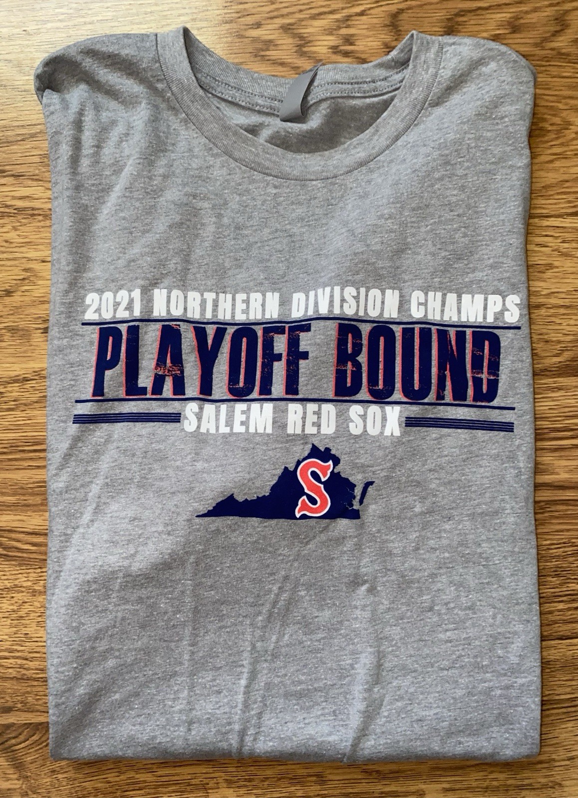 New Salem Red Sox 2021 Division Champs Carolina League Shirt Size XL