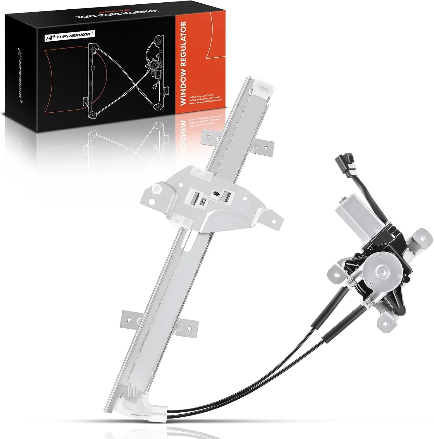 A-Premium Front Driver Side Power Window Regulator with Motor (2-Pin) | Compatib