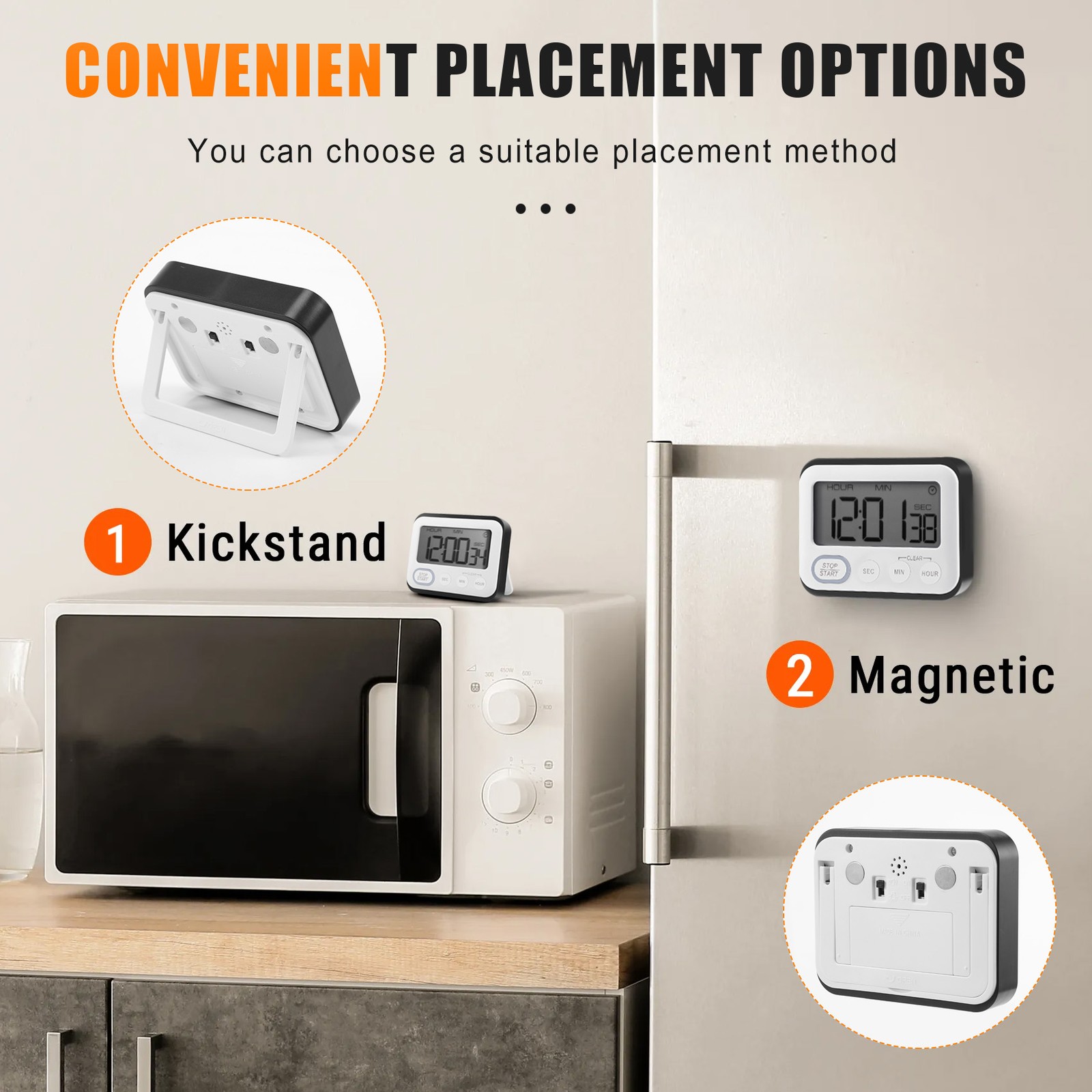 Digital Kitchen Countdown Timer: Teachers Classroom Counter LCD Loud4814