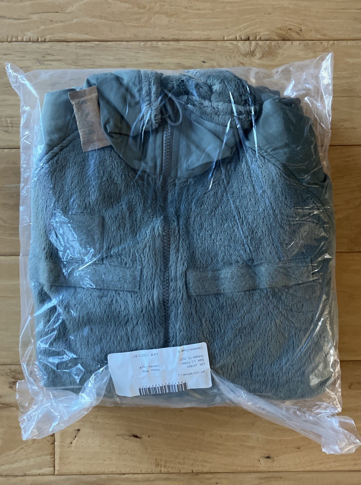 USGI Polartec Fleece Level 3 Gen III Jacket Foliage Green Size - LARGE LONG