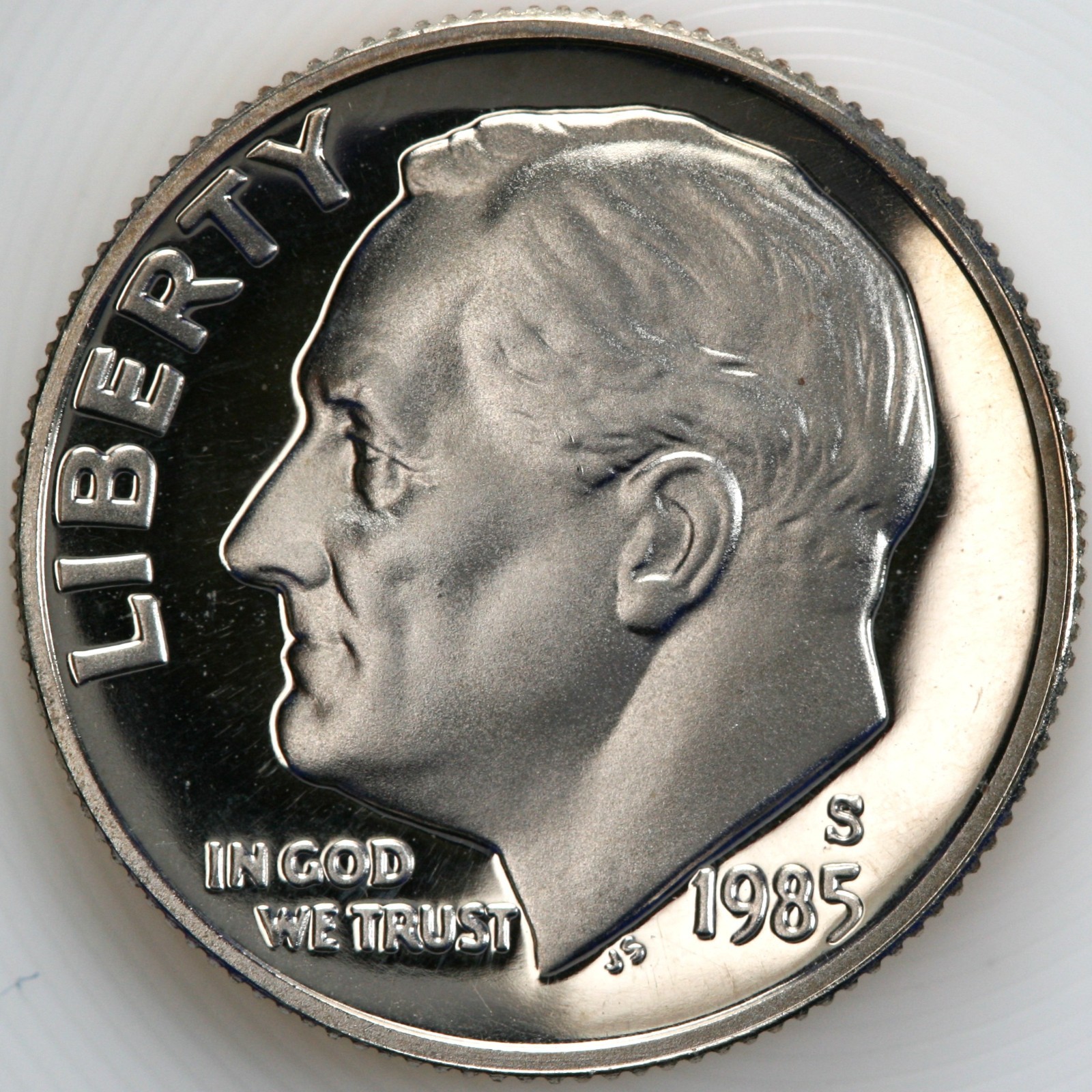 1985 S Gem DCam Proof Roosevelt Dime CN-Clad